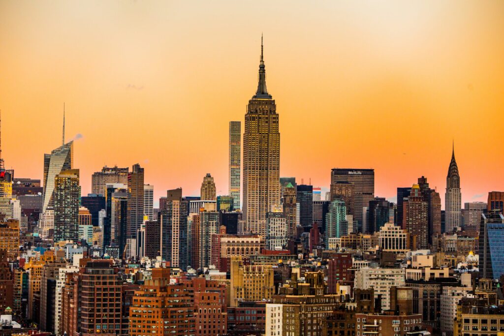Manhattan Sklyine at dusk
